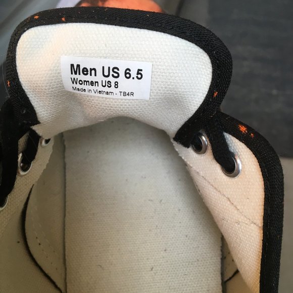 Bleach splattered black vans - Picture 6 of 6